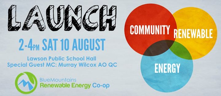 BMRenew Launch: 2-4pm Sat 10 Aug at Lawson Public School Hall